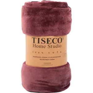 Produkt Vínový přehoz z mikroplyše na dvoulůžko 180x220 cm Cosy – Tiseco Home Studio