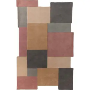 Vlněný koberec Flair Rugs Collage Earthy, 120 x 180 cm