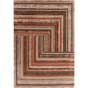 Vlněný koberec v cihlové barvě 120x170 cm Network Terracotta – Asiatic Carpets