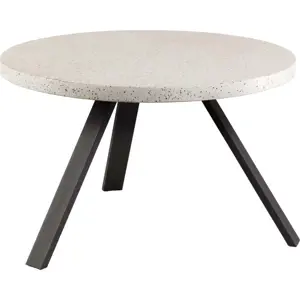 Zahradní jídelní stůl s terrazzo deskou Kave Home Shanelle, ⌀ 120 cm