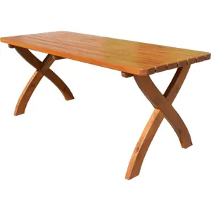 Zahradní jídelní stůl z borovicového dřeva 70x180 cm Strong – Rojaplast
