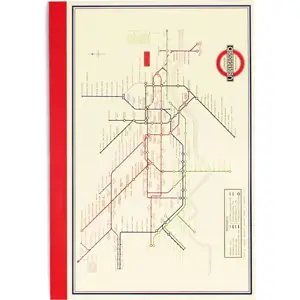 Produkt Zápisník 60 str. formát A5 Heritage Tube Map – Rex London