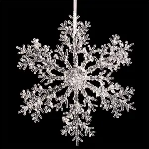 Produkt Závěsná dekorace ve tvaru sněhové vločky Casa Selección Snow, ⌀ 30 cm
