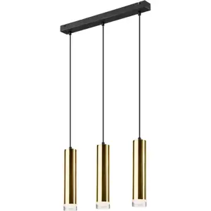 Produkt Závěsné stropní svítidlo pro 3 žárovky v černo-zlaté barvě LAMKUR Diego