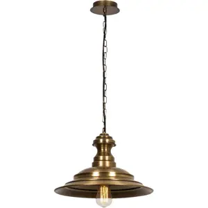 Závěsné svítidlo v bronzové barvě s kovovým stínidlem ø 39 cm Sivani – Opviq lights