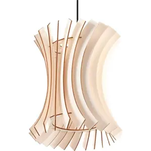 Produkt Závěsné svítidlo v přírodní barvě s dřevěným stínidlem ø 30 cm Menges – Nice Lamps