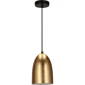 Produkt Závěsné svítidlo ve zlaté barvě s kovovým stínidlem ø 14 cm Icaro – Candellux Lighting