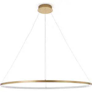 Produkt Závěsné svítidlo ve zlaté barvě Tomasucci Oval Ring, výška 92 cm