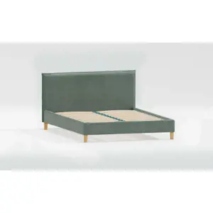 Produkt Zelená čalouněná dvoulůžková postel s roštem 140x200 cm Tina – Ropez