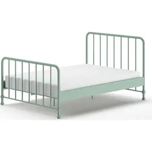 Produkt Zelená kovová jednolůžková postel s roštem 140x200 cm BRONXX – Vipack