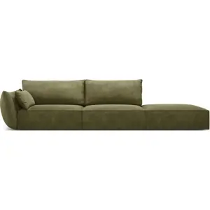 Zelená lenoška (levý roh) Vanda – Mazzini Sofas