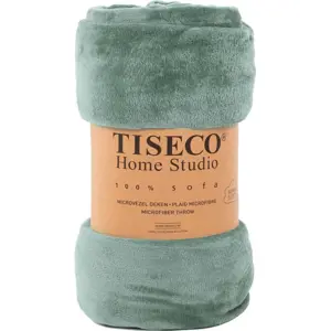 Produkt Zelená mikroplyšová deka Tiseco Home Studio, 130 x 160 cm