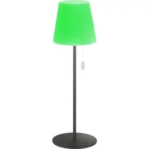 Zelená stmívatelná LED stolní lampa na dálkové ovládání (výška 38 cm) Talent – Fischer & Honsel