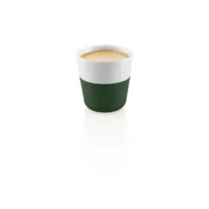 Produkt Zeleno-bílé porcelánové šálky na espresso v sadě 2 ks 80 ml – Eva Solo