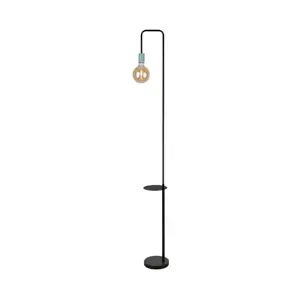 Zeleno-černá stojací lampa (výška 176 cm) Viper – Candellux Lighting