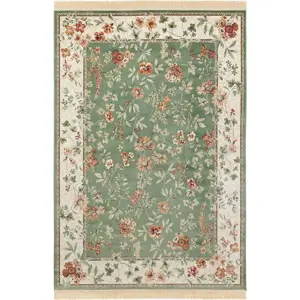 Produkt Zeleno-krémový koberec z viskózy 195x300 cm Oriental – Nouristan