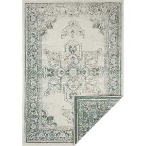 Produkt Zeleno-krémový venkovní koberec NORTHRUGS Borbon, 200 x 290 cm
