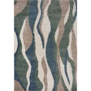 Zeleno-modrý koberec 120x170 cm Stream – Flair Rugs