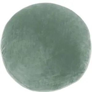 Produkt Zelený dekorativní polštář z mikrovlákna Tiseco Home Studio Marshmallow, ø 40 cm