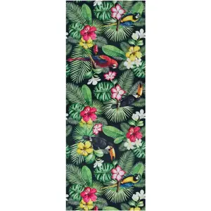 Produkt Zelený koberec běhoun 52x100 cm Sprinty Tropical – Universal