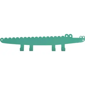 Produkt Zelený kovový nástěnný dětský věšák Crocodile – Rex London