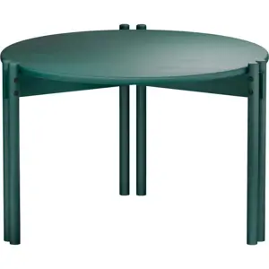 Produkt Zelený kulatý konferenční stolek z borovicového dřeva ø 60 cm Sticks – Karup Design
