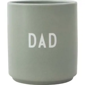 Zelený porcelánový hrnek 300 ml Dad – Design Letters