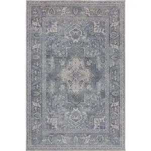 Zelený pratelný koberec s příměsí recyklovaných vláken 120x170 cm Windsor – Flair Rugs