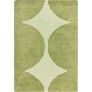 Zelený ručně tkaný vlněný koberec 200x290 cm Canvas – Asiatic Carpets