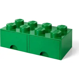 Zelený úložný box se 2 šuplíky LEGO®