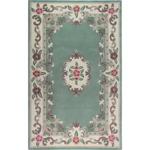 Zelený vlněný koberec Flair Rugs Aubusson, 150 x 240 cm