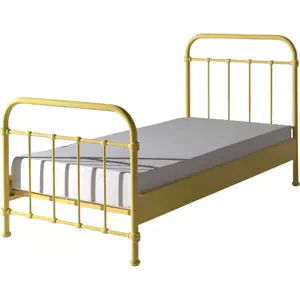 Produkt Žlutá kovová dětská postel Vipack New York, 90 x 200 cm