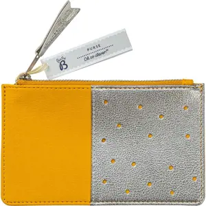 Produkt Žlutá peněženka s kapsou ve stříbrné barvě Busy B Flight