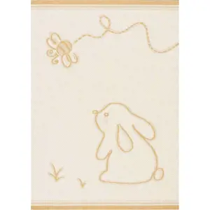 Produkt Žluto-béžový antialergenní dětský koberec 170x120 cm Rabbit and Bee - Yellow Tipi