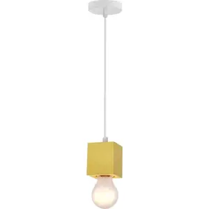 Produkt Žluto-bílé závěsné svítidlo Cubick – Candellux Lighting