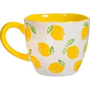 Produkt Žluto-bílý keramický hrnek 250 ml Lemon – Sass & Belle