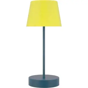 Žluto-modrá LED stmívatelná stolní lampa (výška 33,5 cm) Oscar – Remember