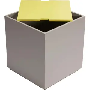 Žluto-šedá truhla z jasanového dřeva 40x45 cm Vault – Hübsch