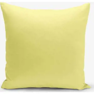 Žlutý povlak na polštář s příměsí bavlny Minimalist Cushion Covers , 45 x 45 cm