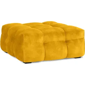 Žlutý sametový puf Windsor & Co Sofas Vesta