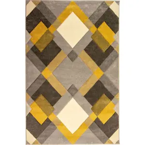 Žlutý/šedý koberec 120x170 cm Nimbus – Flair Rugs