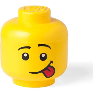 Žlutý úložný box ve tvaru hlavy LEGO® Silly L