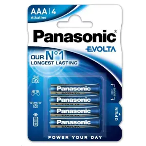 Produkt Alkalické mikrotužkové baterie Evolta AAA - 4 ks - Panasonic