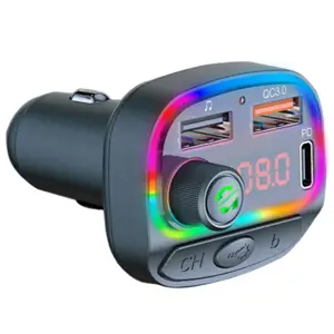 Multifunkční RGB transmitter C15 - Bluetooth 5.0 - USB nabíječka