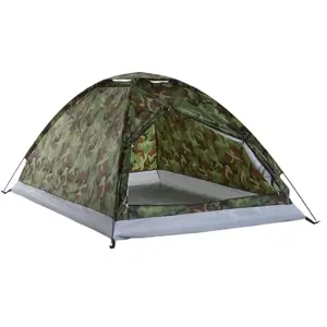 Zaparkorun Turistický stan s moskytiérou - 2 x 1,5 m - pro 2-3 osoby - camo